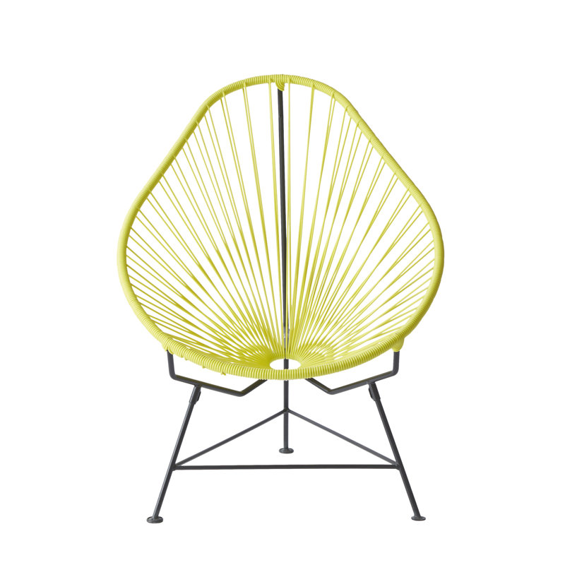Chaise de jardin, Jaune / Noir