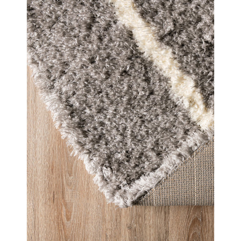 Tarquinio Rug, Gray, Round 5'1''