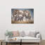 Wild Elephant Family Contemporary Elephant Nature Wildlife Wall Art Print by Jeffrey C. Sink - 1 Piece Wrapped Canvas Wall Art-915218272