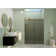 Equinox 56 - 60 in. x 78 in. Fully Frameless Gray Tinted Sliding Shower Door