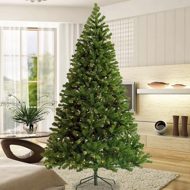 Arbre de Noël articulé artificiel pré-éclairé 6 pi avec support pliable