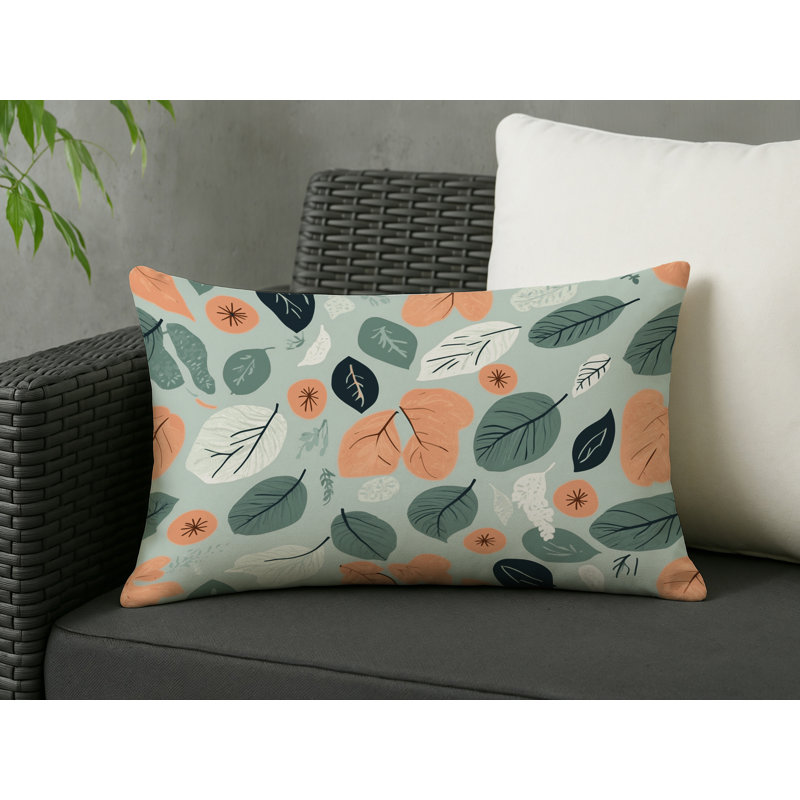 Azure Breeze Indoor And Outdoor Throw Pillow, Rectangle 14"H x 20"W