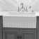 Whitehaus 30” Reversible Single Bowl Fireclay Kitchen Sink: Lip+Fluted, Lip Front Apron