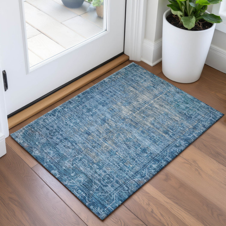 Premium Machine Washable Larock AMF1228 Global Rug