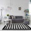 Tapis noir / blanc Wava-1713645429