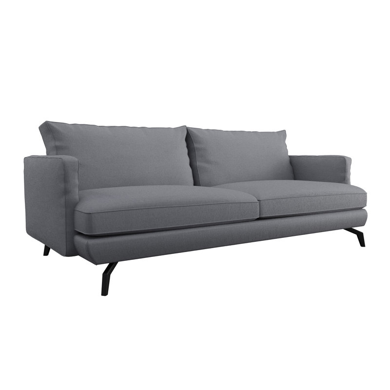 Unic 3 Seater Sofa, Grey Polyester