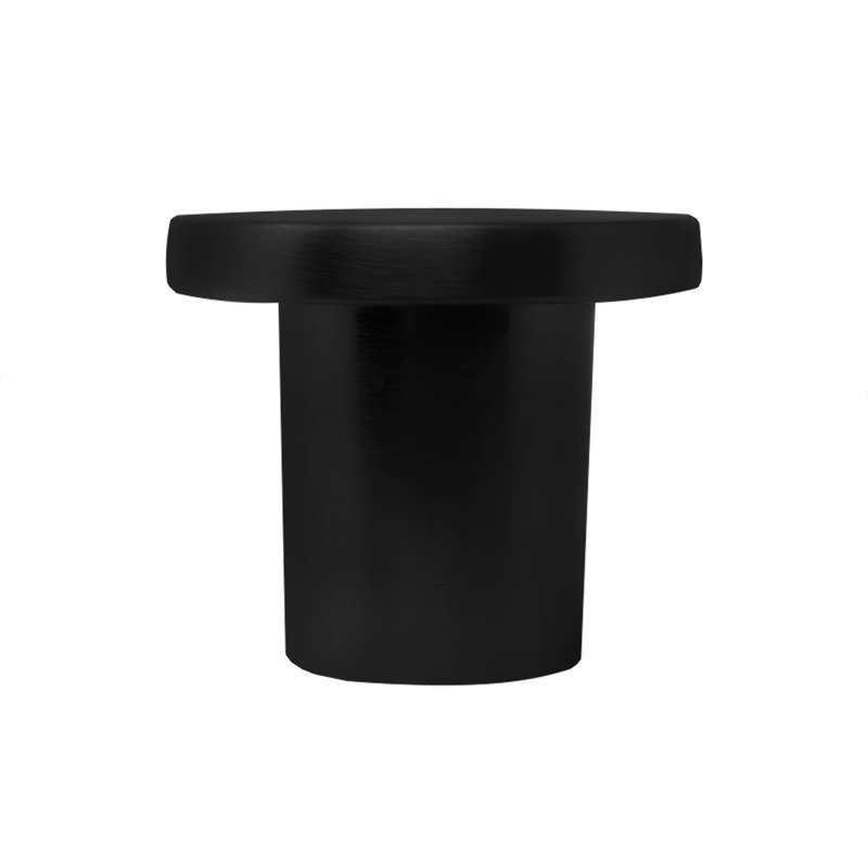 Poignée cylindrique 1 po - Nickel satiné, Noir mat