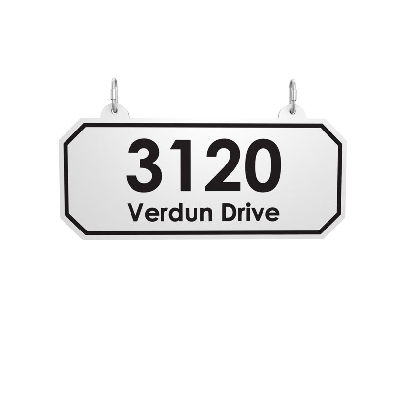 Personalized Post Mounted Mailbox with Address Plate, Yes