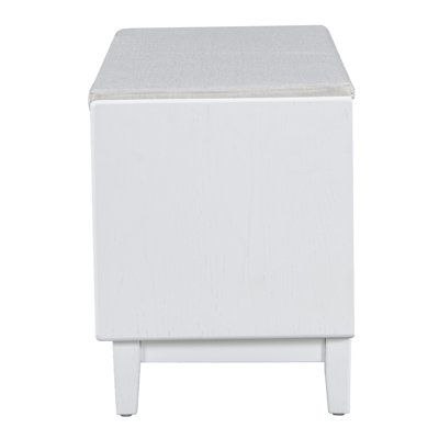 Banc de rangement en rotin avec rangement Boho