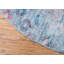 Tapis bleu ciel à motif géométrique Corvena-40280253