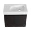 Meuble-lavabo mural avec lavabo et 2 portes-2121531777