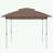Outdoor Height Adjustable Gazebo with Netting and Carry Bag