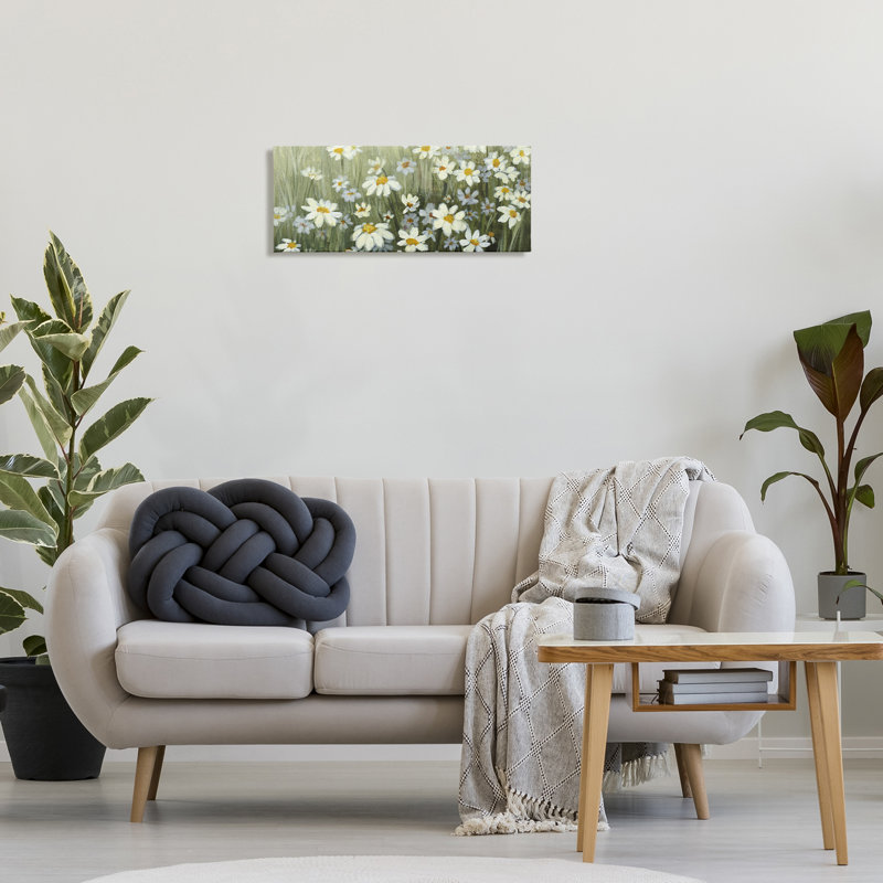 «Daisyland Meadow Flowers», art mural par Lanie Loreth, H 10 po x l 24 po