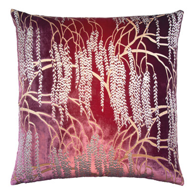 Metallic Square Velvet Pillow Cover & Insert