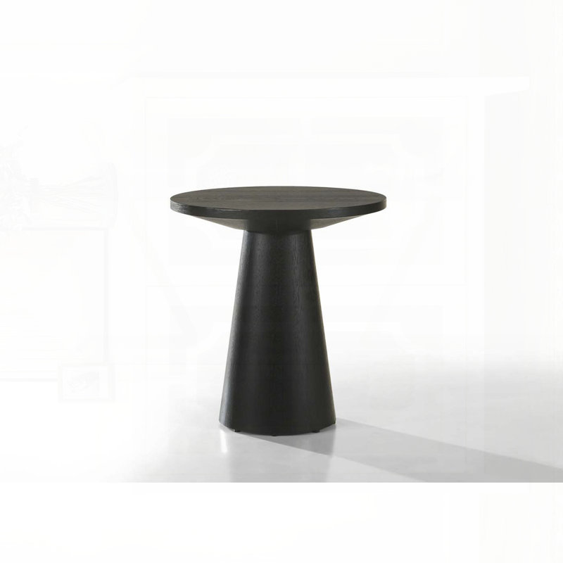 Round Console Table with Pedestal Base, 20-Inch