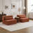 Compression Mahjong Sofa,Convertible Floor Sofa Bed,DIY Boneless Modular Sectional Sofa,No Assembly Required,Circle Fleece Fabric,Oversized 2 Seater With 2 Pillows,Orange-701924989