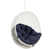 Structure blanche / coussin bleu marine est en rupture de stock