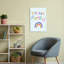 We Are Family Rainbow Colorful Playful Abstract Landscape Nature Wall Art Print 1 Piece Wrapped Canvas Wall Art-1210945644