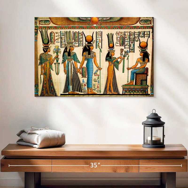 Papyrus de Pharaon antique Leisha, H 16 po x l 24 po