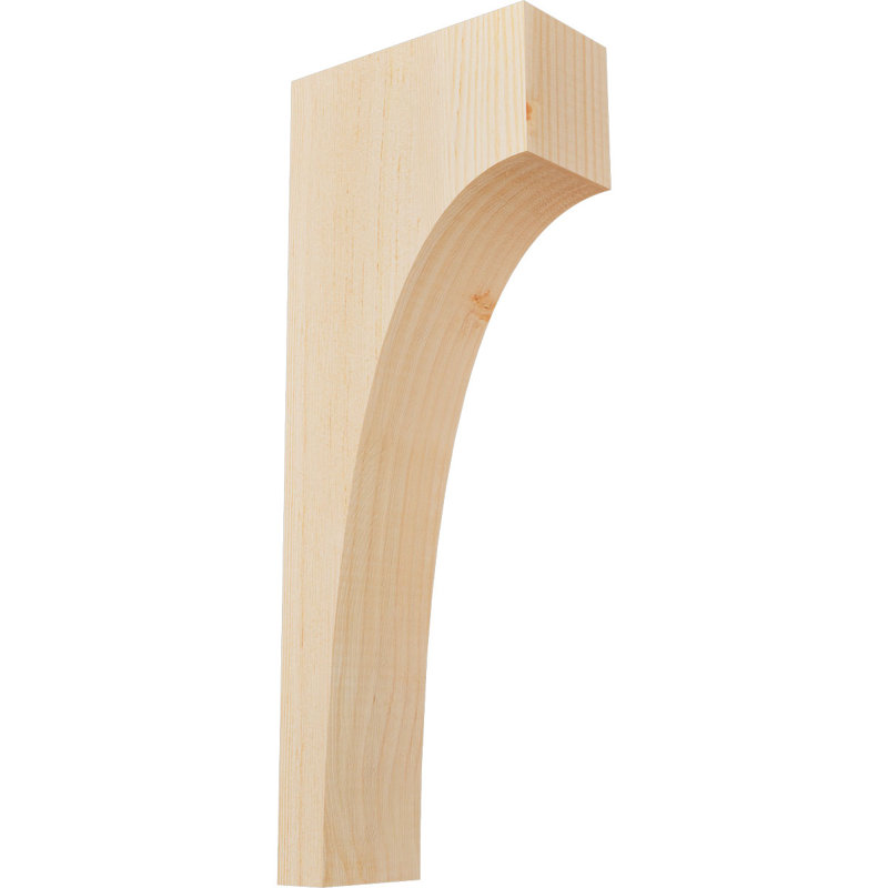 Huntington Corbel, H 20 po x l 3,5 po x P 8 po, Sapin de Douglas, Lisse