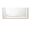 Miroir blanc perle