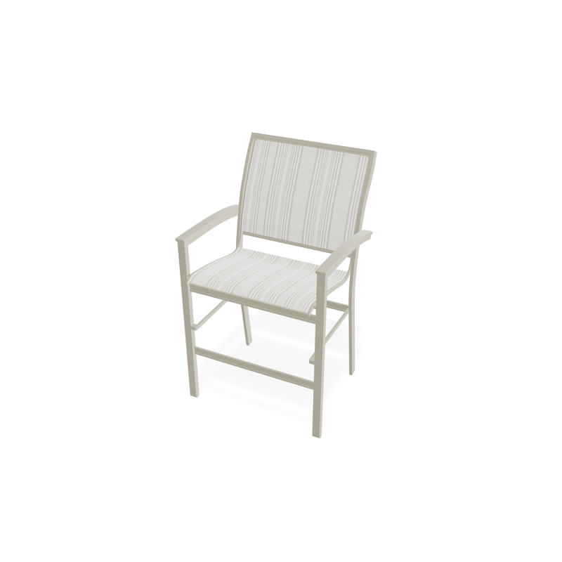 Chaise de café empilable en aluminium Bazza, Tempête, Port