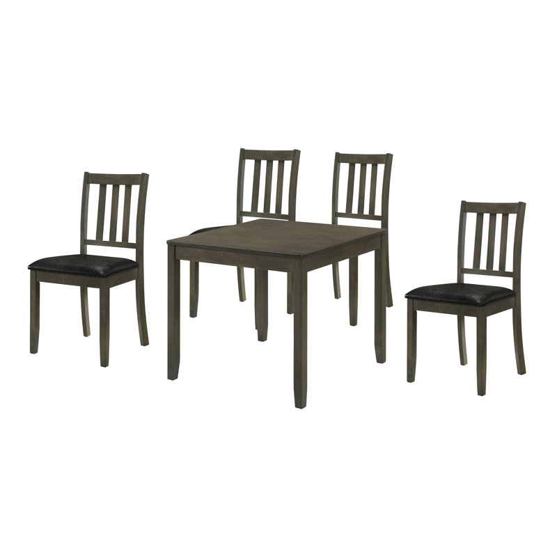 Saxby 5-piece Square Dining Set, Gray