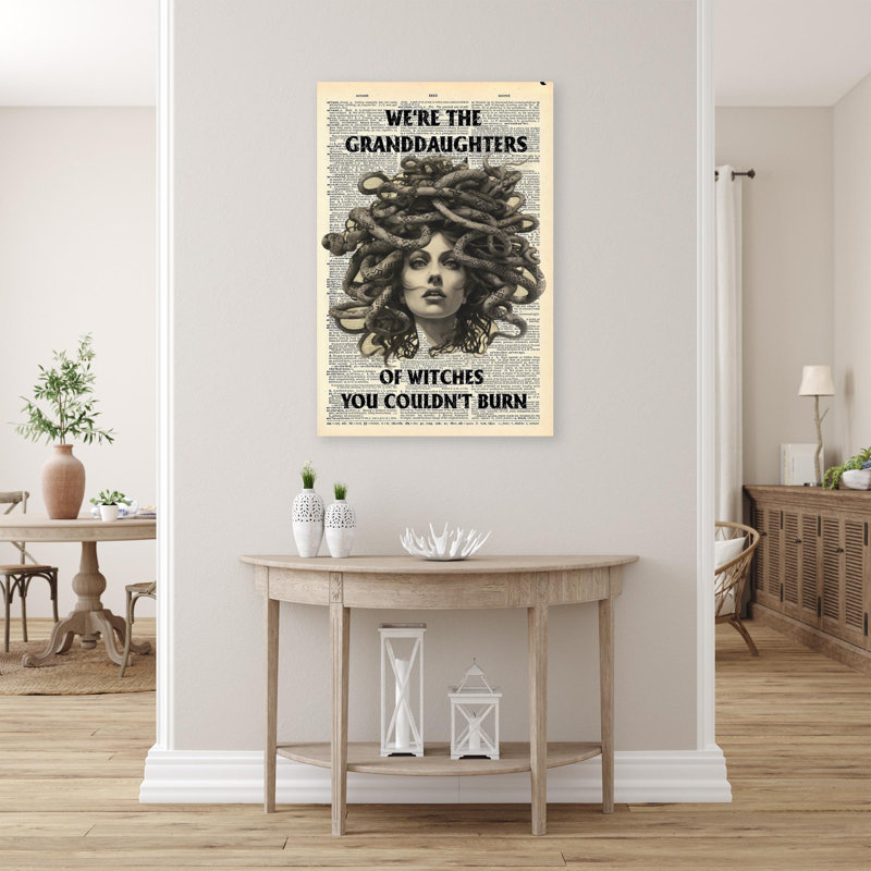 Impression sur toile Medusa, H 36 po x l 24 po x P 1,25 po