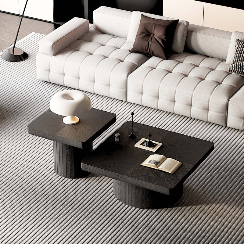Ensemble de tables basses Modern Modern, Noir