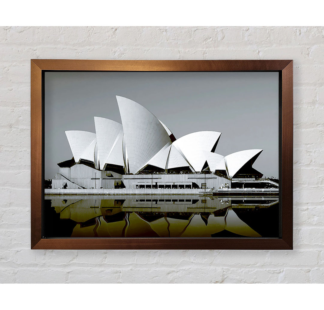 Sydney Opera House Green Harbour - Einzelner Bilderrahmen Kunstdrucke