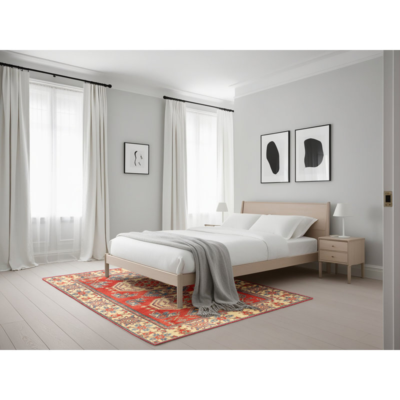 Tapis rouge à motif sud-ouest, Rectangle 5 pi x 7 pi