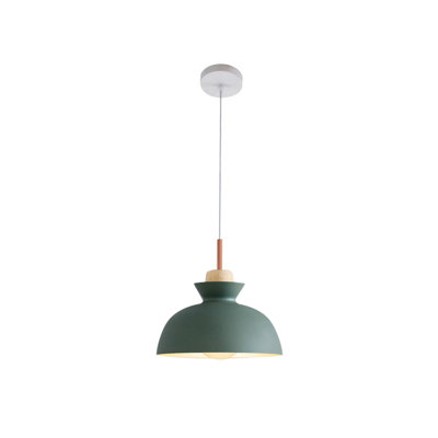 Ozma 1-Light Adjustable Aluminum Dome Pendant 