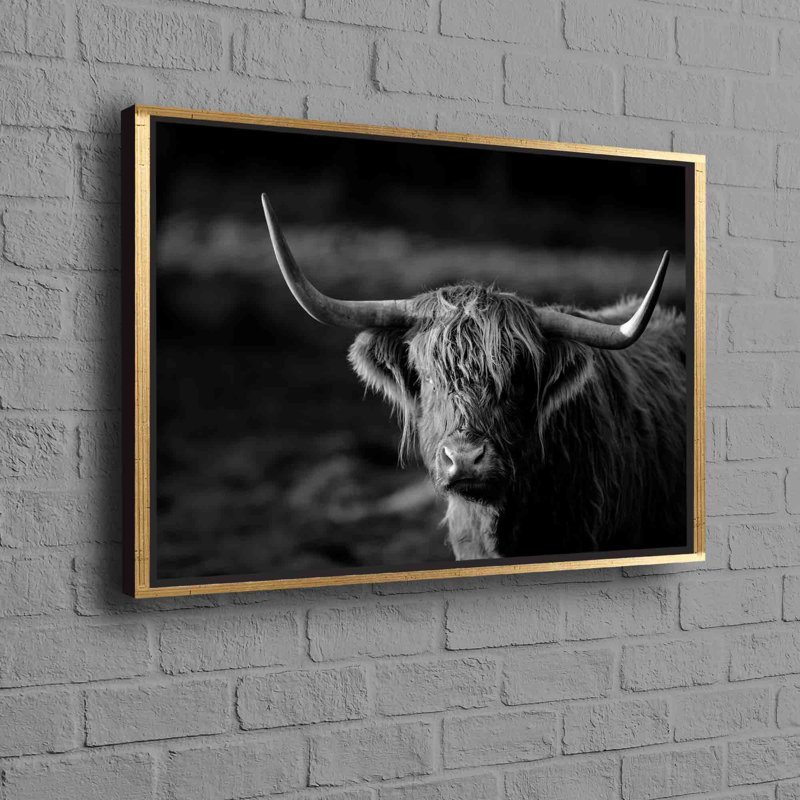 Print on Canvas, 25 cm H x 35 cm W, Gold Floater Framed