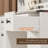 49" Large Vanity Desk With Mirror And Lights And Charging Station With 7 Drawers & 3 Cabinets