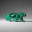 Genuine Polished Malachite Panther Carving (2.2 lbs)