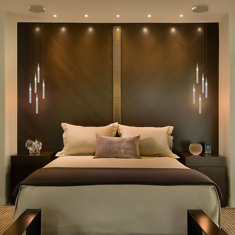 Cristalli 5 Light Pendants, Brass
