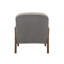 Chaise d'appoint en sherpa Jenal avec structure en bois-1946723932