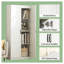 Grande armoire de rangement en bois blanc avec 7 compartiments pour la cuisine, la salle de bain ou le garde-manger