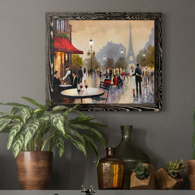 Paris Stroll - Cadre photo, reproduction d'art sur toile