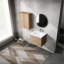 Meuble-lavabo de salle de bain avec lavabo et armoire d'appoint - Modern Distinction 24 "and Allure