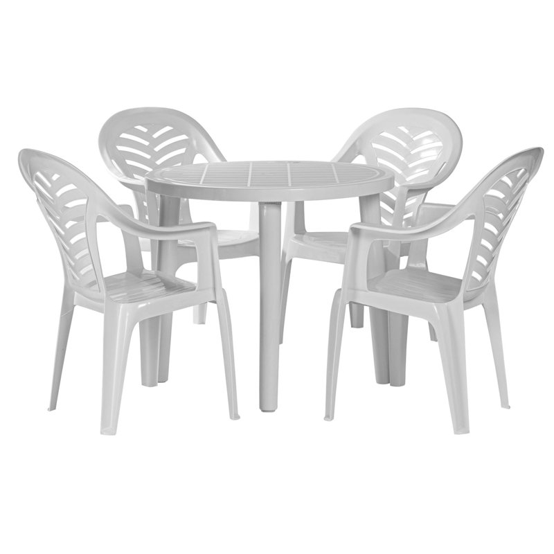 Resol - Tossa 4 Seater Garden Dining, White
