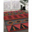 Tapis décoratif géométrique vert/rouge Riccardi-1554897265