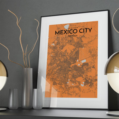 «Mexico City Map», impression