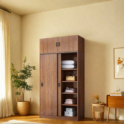 Armoire moderne de couleur noyer