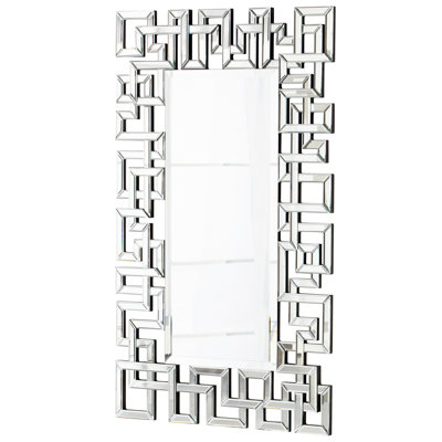 Psara Rectangle Iron Beveled Mirror
