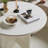 White Round Solid Wood Dining table