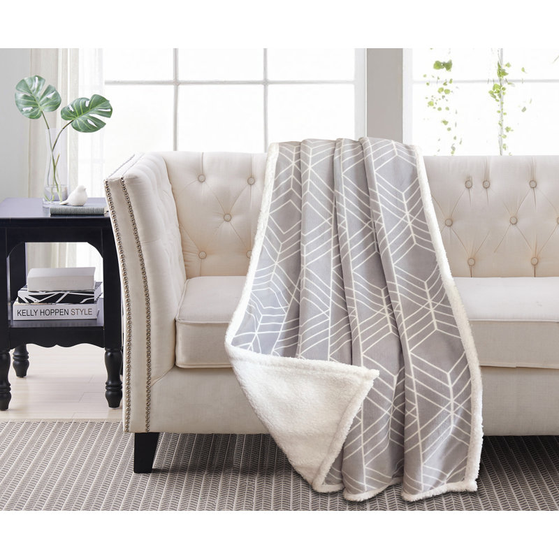 Plain Weave / Muslin Throw Blanket, Grey