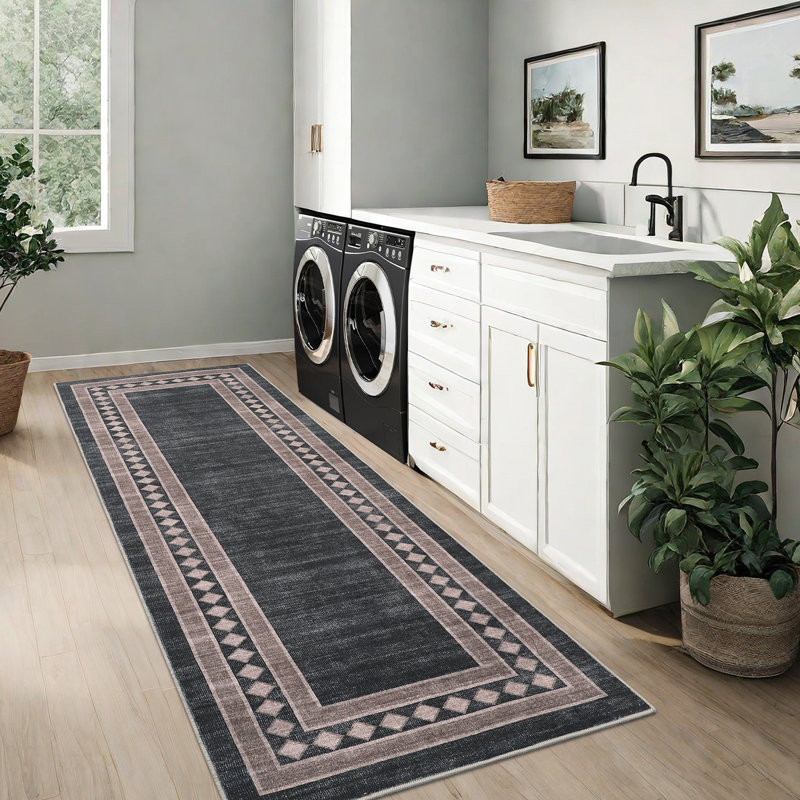 Tapis très grand lavable à la machine lavable à la machine tapis d'intérieur pliable pour salon, salle à manger, chambre à coucher