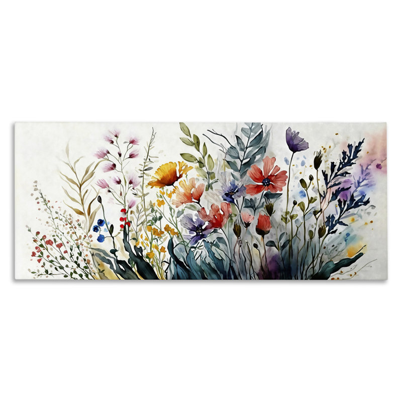 Au-779-Toile, couleurs florales audacieuses, «Blooming Nature On Canvas» par Ziwei Li, impression