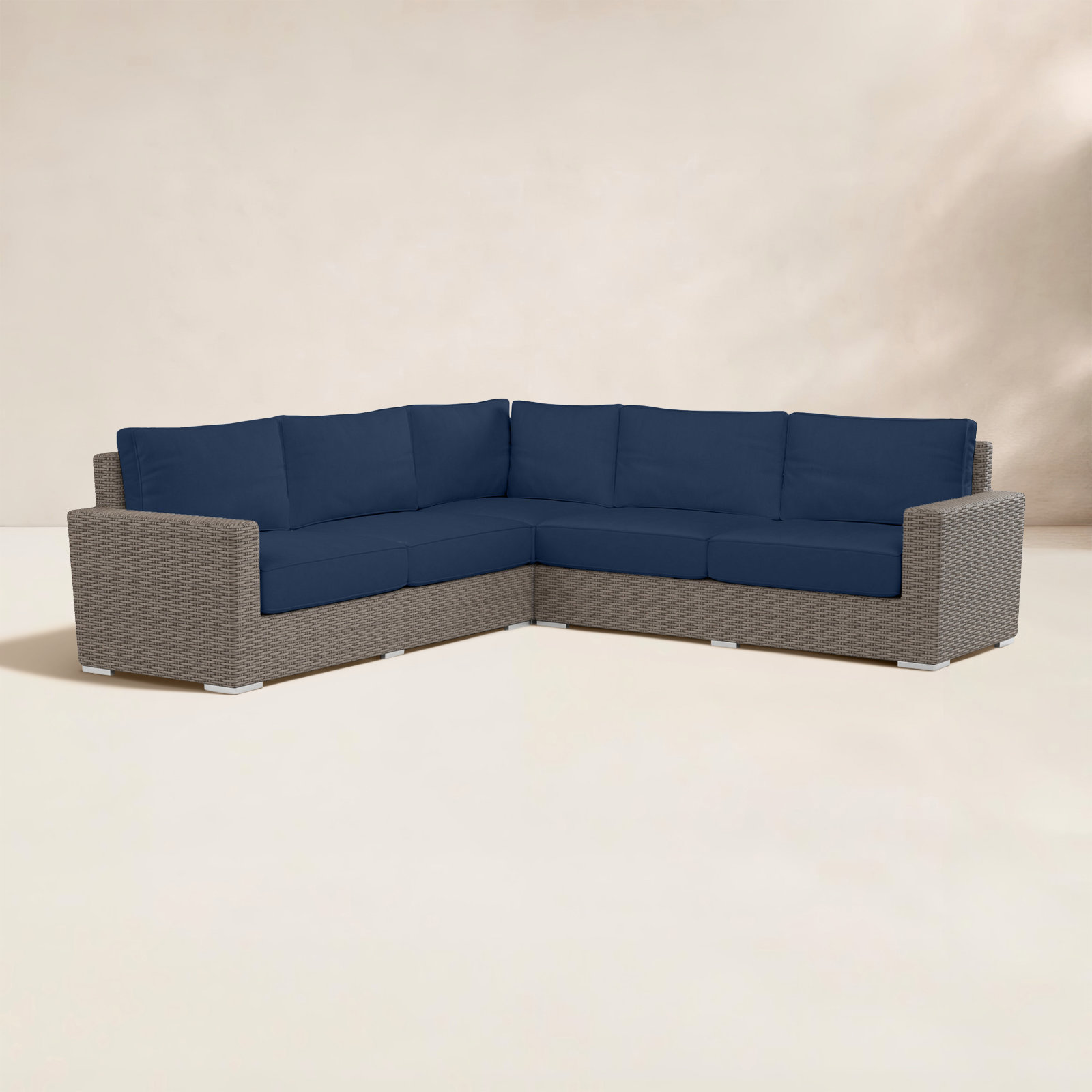 Coronado 107" Sunbrella® Patio Sectional, Spectrum Indigo Sunbrella®